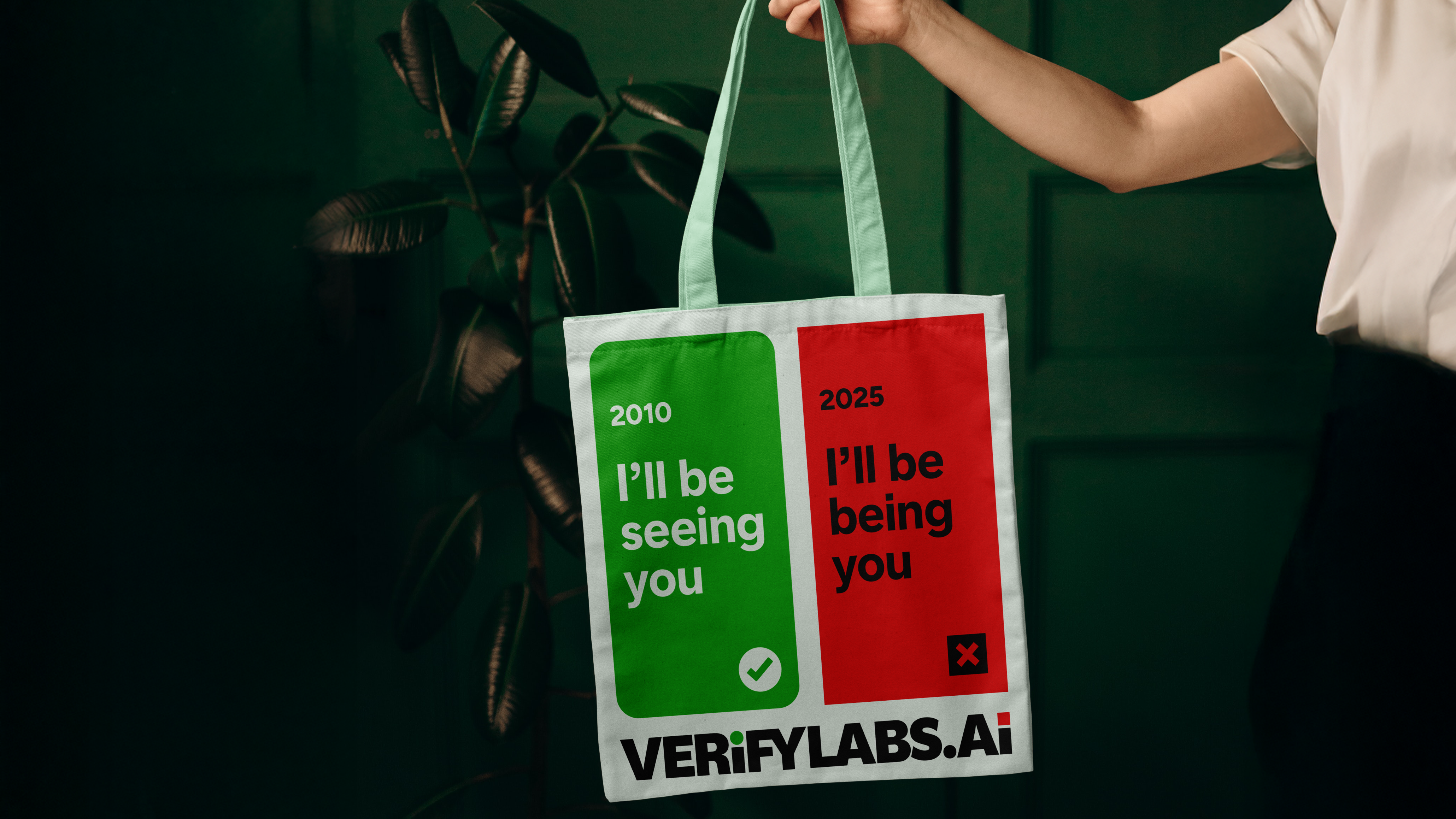 VerifyLabs tote bag design