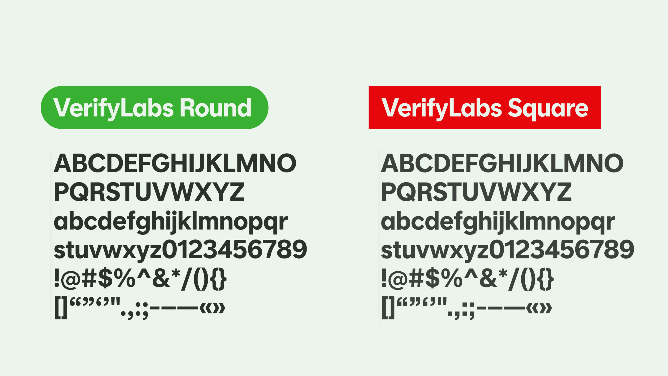 VerifyLabs fonts